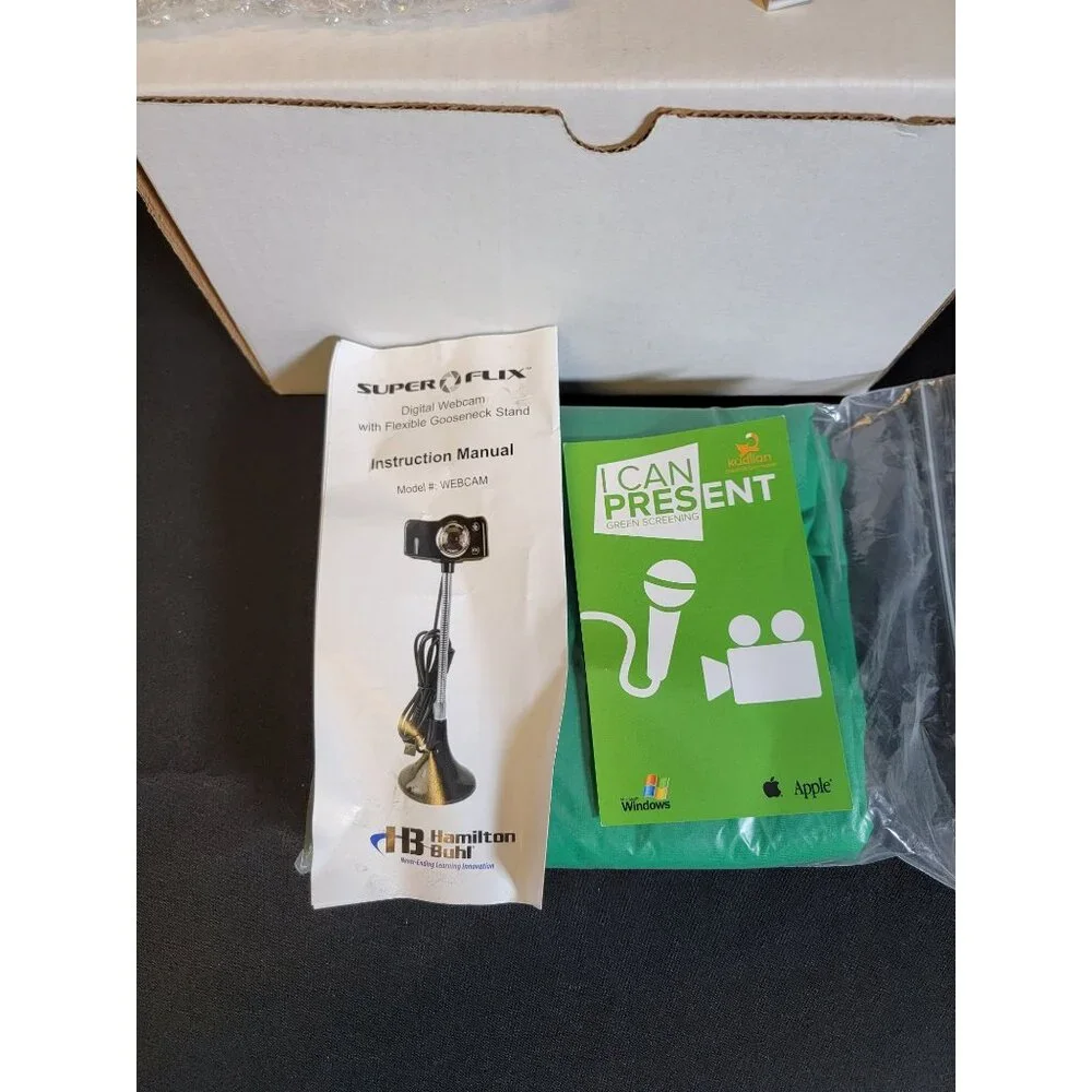 NWB Hamilton Buhl STEAM Education Kid's 8+ Green Screen & Webcam Production Kit